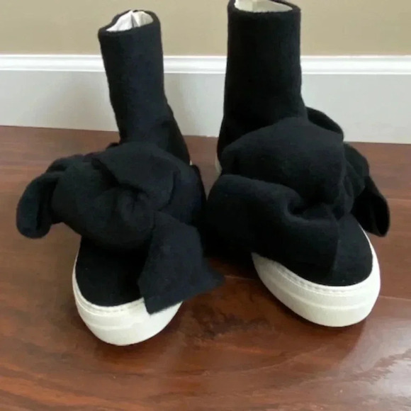 Joshua Sanders Felt Bow ankle boots Size 8.5 (EU39) - Picture 3 of 16